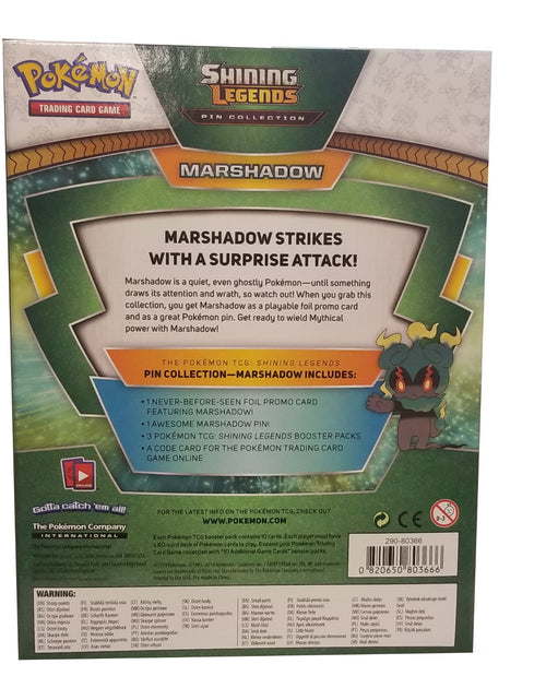 Load image into Gallery viewer, Sun &amp; Moon 3.5 Shining Legends Marshadow Pin Collection
