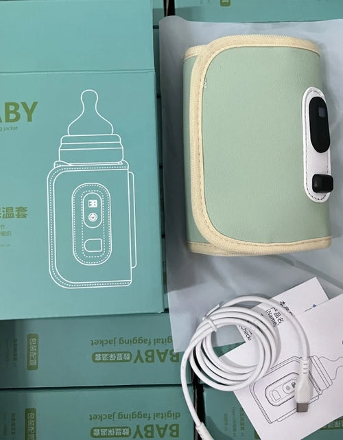 Load image into Gallery viewer, USB Milk Bottle Warmer Infant Bottle Portable Heat Keeper Formula Milk Travel Heating Sleeve for Baby Nursing Bottles
