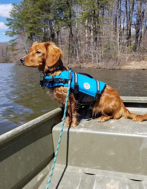 Load image into Gallery viewer, Ripstop Dog Life Vest, Reflective &amp; Adjustable Life Jacket for Dogs with Rescue Handle for Swimming &amp; Boating
