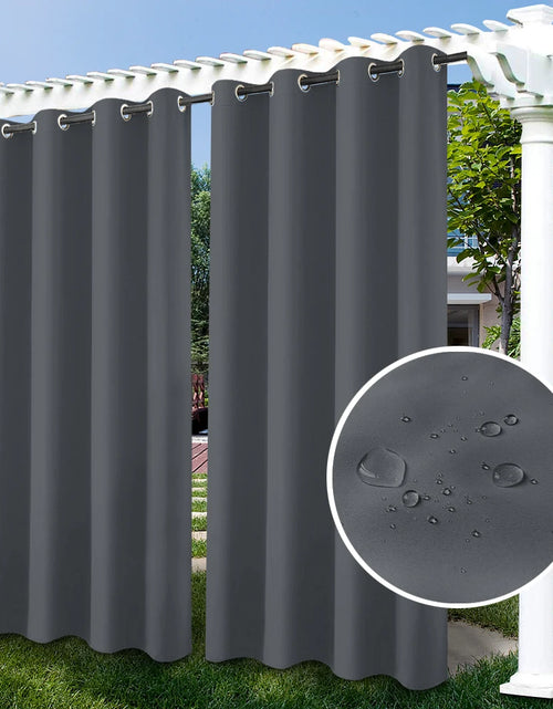 Load image into Gallery viewer, Privacy Outdoor Curtains Waterproof Garden Uv Exterior Curtain Street Gazebo Curtain for Patio Porch Pergola Terrace Cabana Pool
