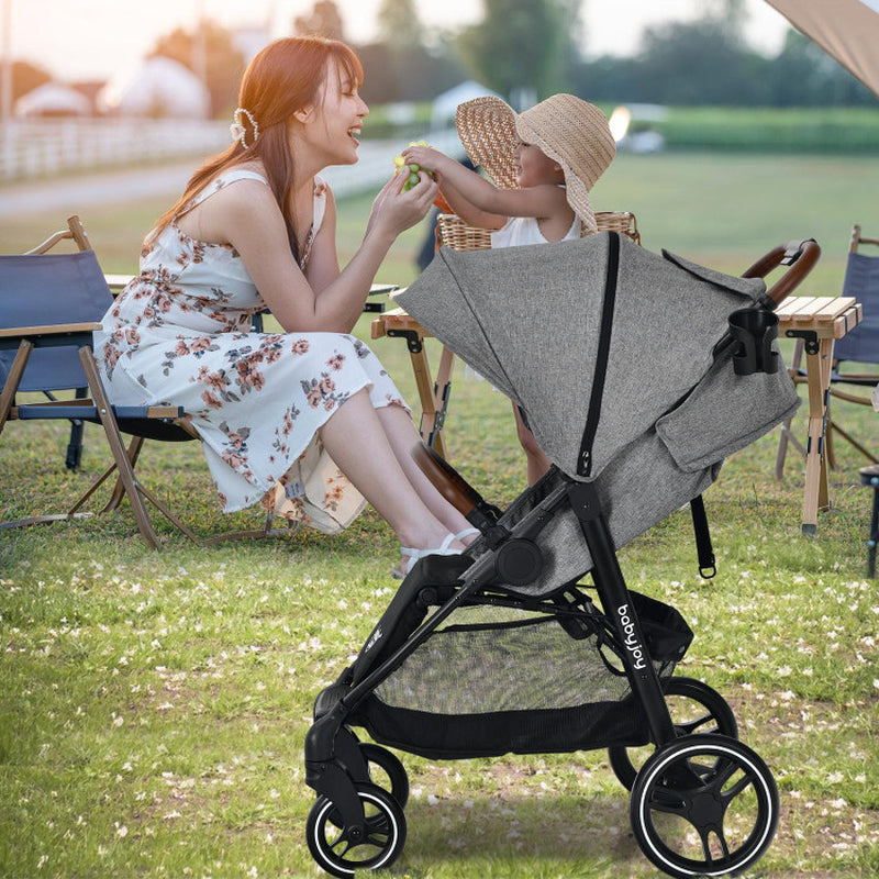 High Landscape Baby Stroller with Easy One-Hand Fold Design