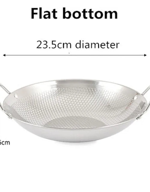 Load image into Gallery viewer, Stainless Steel Dry Pot round Bottom Small Pot Thickened Double Ear Non-Stick Pot Bar Tripod Hot Pot Cooker Hotpot Pots and Pans
