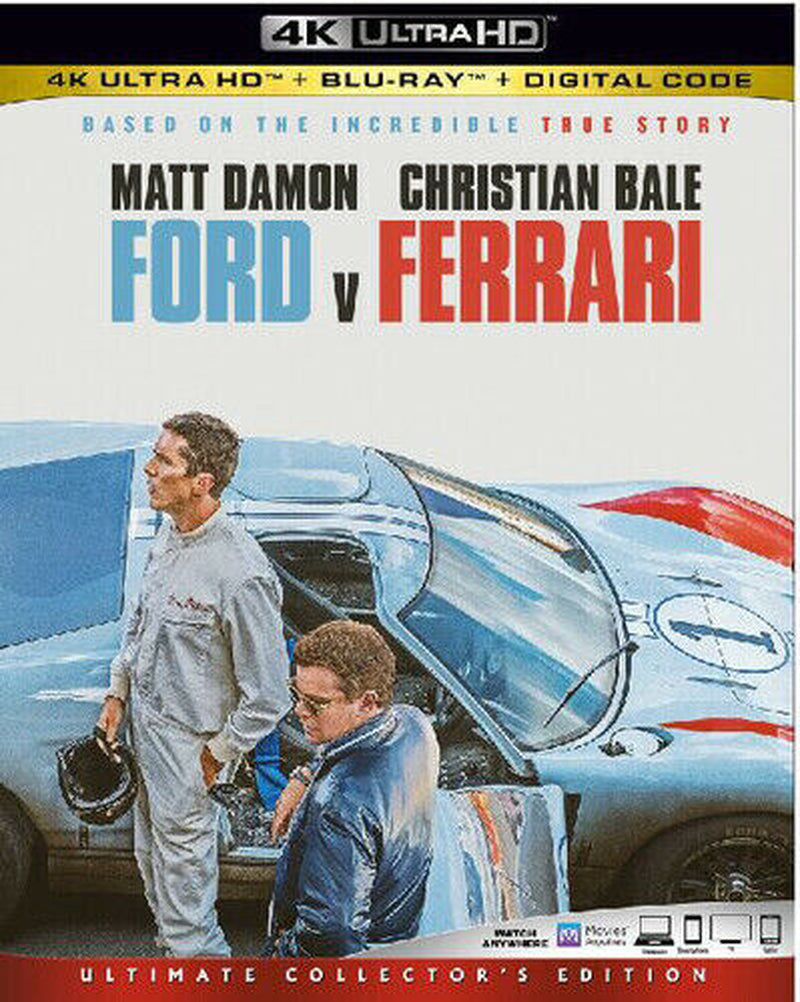 Ford V Ferrari [New 4K UHD Blu-Ray] with Blu-Ray, 4K Mastering, Dolby, Subtitl