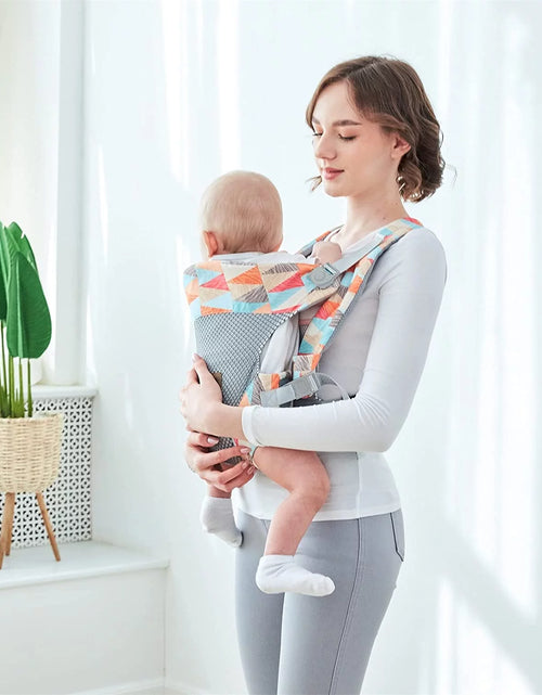 Load image into Gallery viewer, Baby Carrier, 4-In-1 Colorful Baby Carrier, Front and Back Baby Sling with Adjustable Holder
