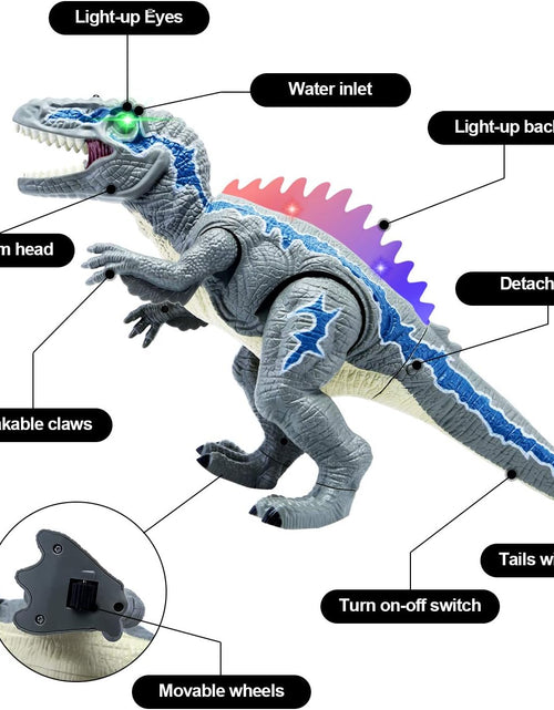 Load image into Gallery viewer, Dinosaur Toys for 3-5 Year Old Boys Girls, Electronic Dinosaur Toy Walking with LED Light up Roaring Realistic Simulation Sounds Dino Remote Control Dinosaur Toys for Kids Gifts Age 3 4 5 6 7
