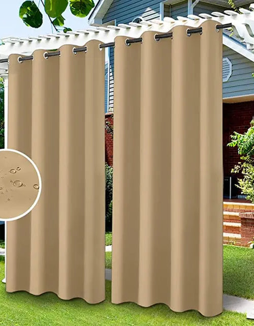 Load image into Gallery viewer, Privacy Outdoor Curtains Waterproof Garden Uv Exterior Curtain Street Gazebo Curtain for Patio Porch Pergola Terrace Cabana Pool
