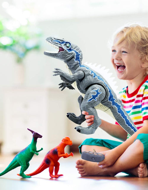 Load image into Gallery viewer, Dinosaur Toys for 3-5 Year Old Boys Girls, Electronic Dinosaur Toy Walking with LED Light up Roaring Realistic Simulation Sounds Dino Remote Control Dinosaur Toys for Kids Gifts Age 3 4 5 6 7
