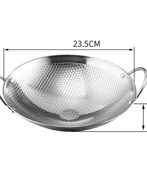 Load image into Gallery viewer, Stainless Steel Dry Pot round Bottom Small Pot Thickened Double Ear Non-Stick Pot Bar Tripod Hot Pot Cooker Hotpot Pots and Pans
