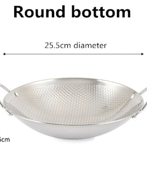 Load image into Gallery viewer, Stainless Steel Dry Pot round Bottom Small Pot Thickened Double Ear Non-Stick Pot Bar Tripod Hot Pot Cooker Hotpot Pots and Pans
