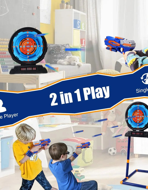 Load image into Gallery viewer, Shooting Game Toy for Kids, Digital Targets with 2 Foam Dart Blaster, Outdoor Game Toys Gifts for 5, 6, 7, 8, 9, 10+ Year Old Boys
