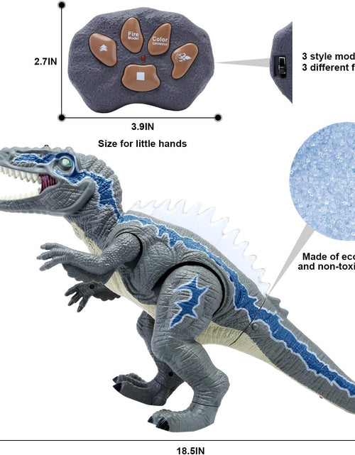 Load image into Gallery viewer, Dinosaur Toys for 3-5 Year Old Boys Girls, Electronic Dinosaur Toy Walking with LED Light up Roaring Realistic Simulation Sounds Dino Remote Control Dinosaur Toys for Kids Gifts Age 3 4 5 6 7
