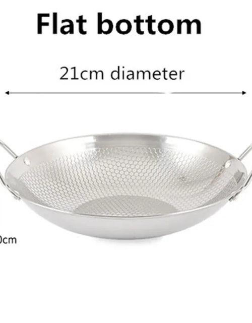 Load image into Gallery viewer, Stainless Steel Dry Pot round Bottom Small Pot Thickened Double Ear Non-Stick Pot Bar Tripod Hot Pot Cooker Hotpot Pots and Pans
