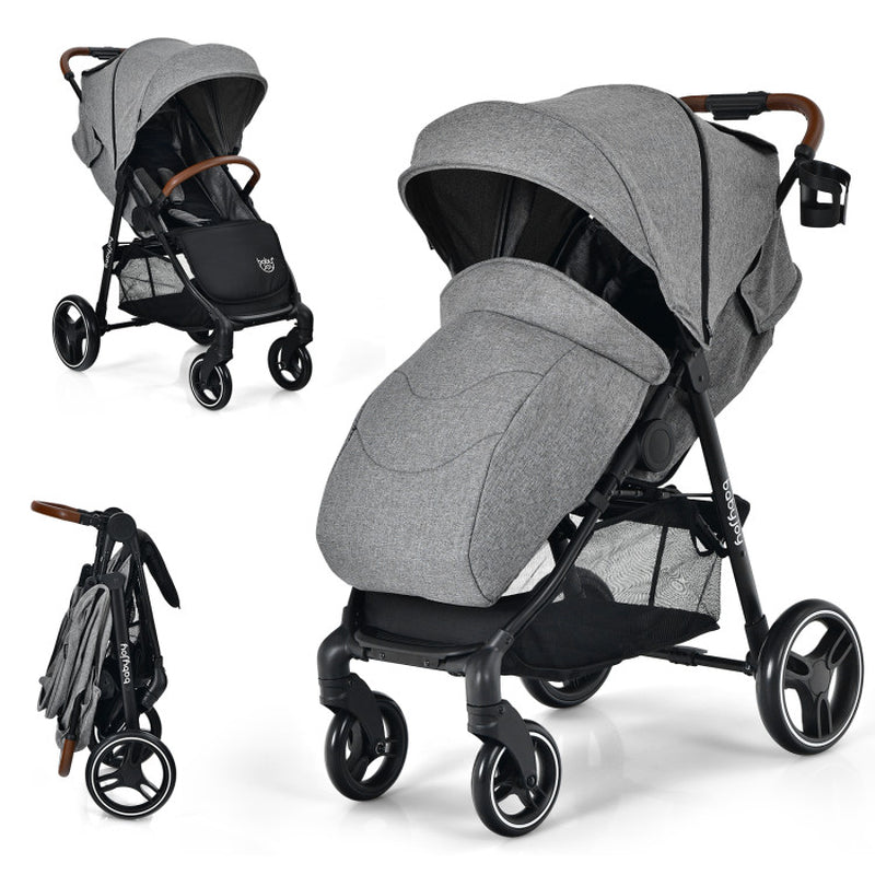 High Landscape Baby Stroller with Easy One-Hand Fold Design