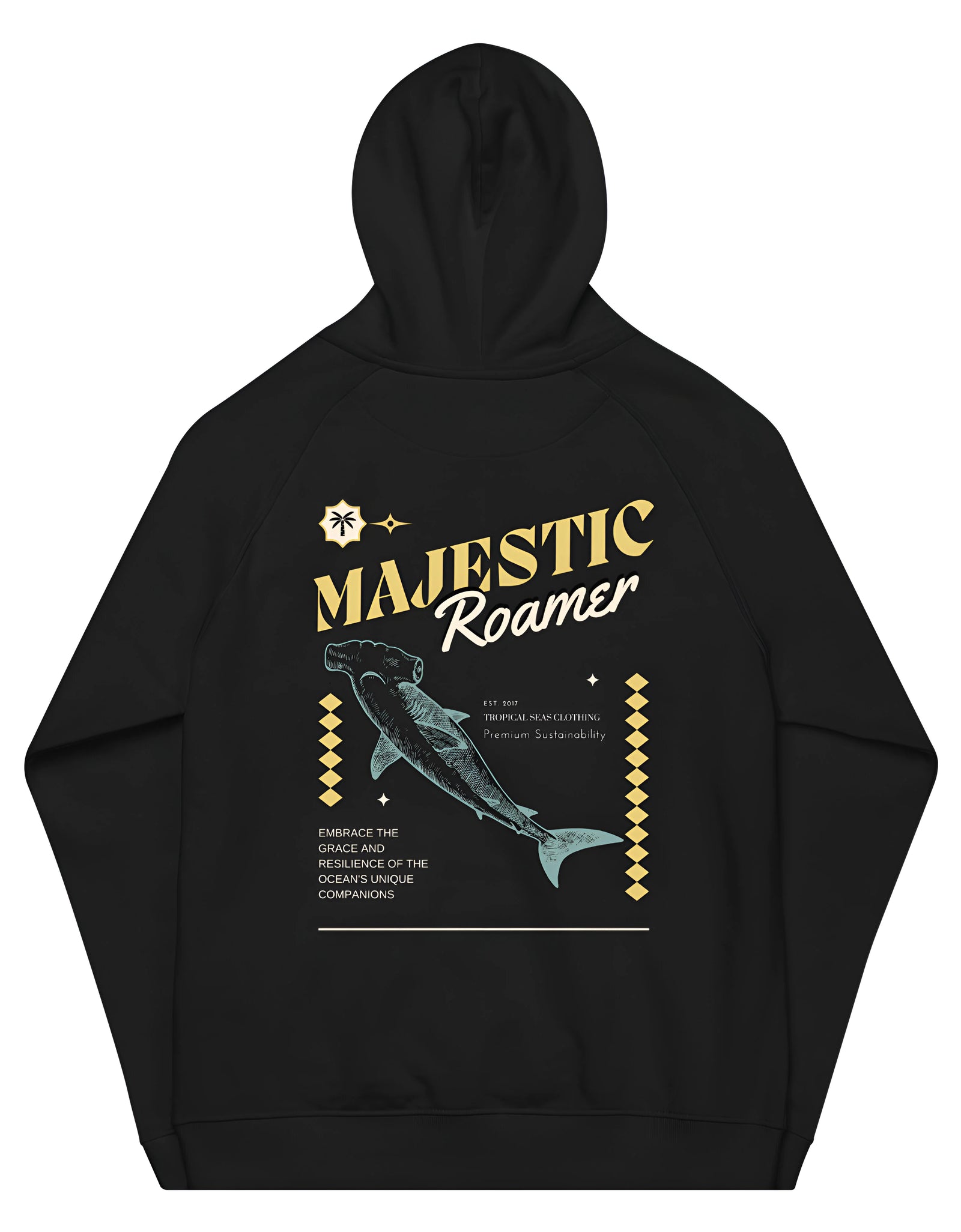 Premium Majestic Roamer Eco Hoodie - Hammerhead Shark Edition