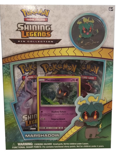 Load image into Gallery viewer, Sun &amp; Moon 3.5 Shining Legends Marshadow Pin Collection
