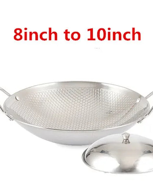 Load image into Gallery viewer, Stainless Steel Dry Pot round Bottom Small Pot Thickened Double Ear Non-Stick Pot Bar Tripod Hot Pot Cooker Hotpot Pots and Pans
