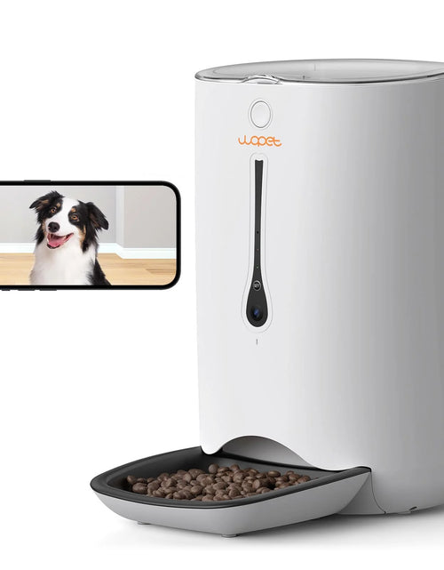 Load image into Gallery viewer, Automatic Cat Dog Feeder with Camera, App Control Smart Pet Feeder Food, HD Camera for Voice and Video Recording, 7L
