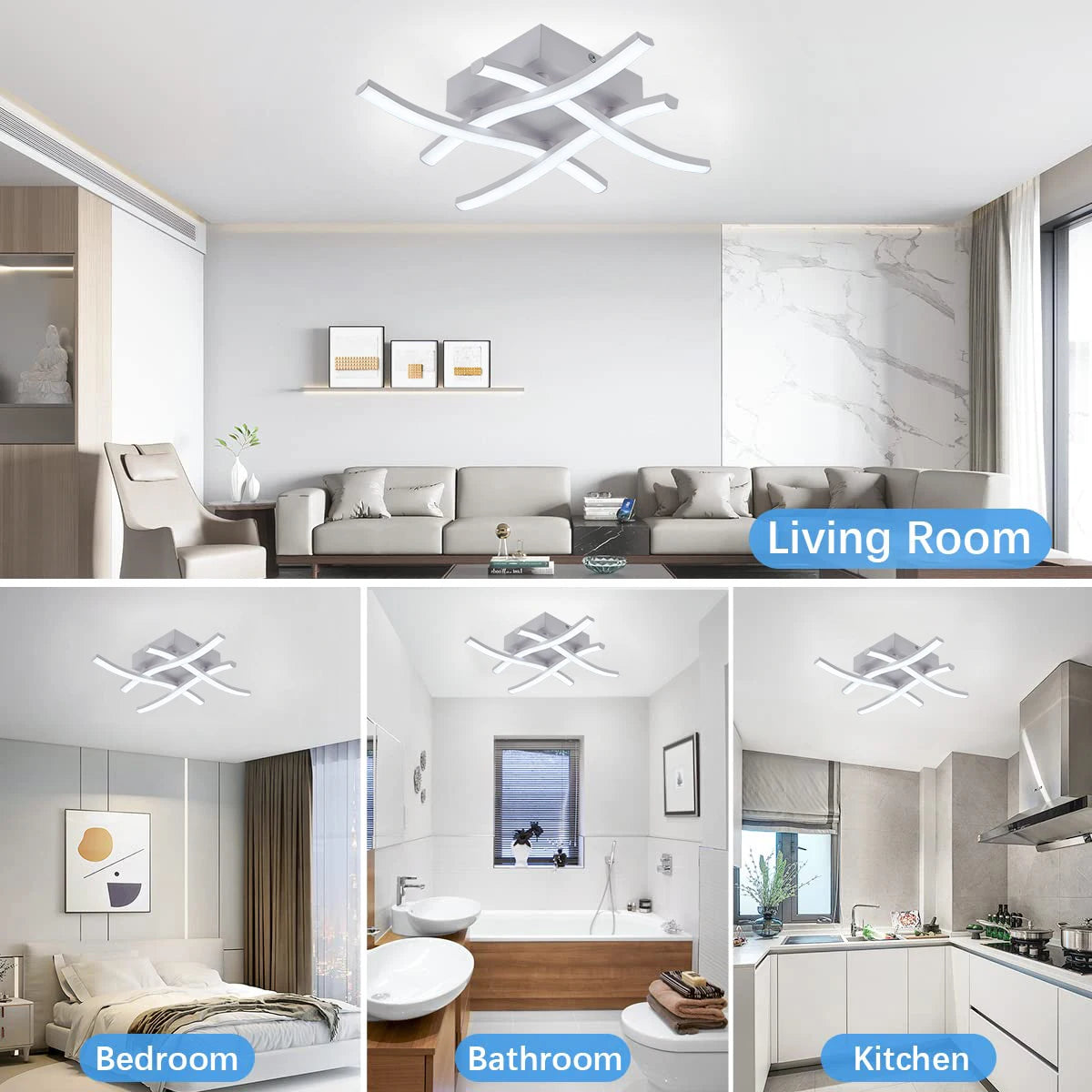 24W Modern Led Ceiling Lights Led Chandelier Ceiling Lighting AC90-260V Ceiling Lamp for Room Living Room Decoration