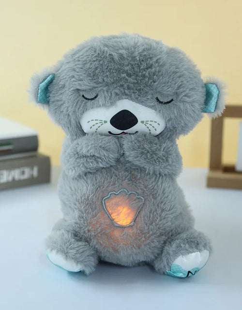 Load image into Gallery viewer, Breathing Otter Baby Sleep and Playmate Otter Musical Stuffed Plush Toy with Light Sound Newborn Sensory Comfortable Baby Gifts
