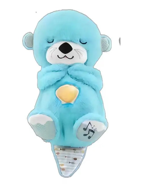 Load image into Gallery viewer, Breathing Otter Baby Sleep and Playmate Otter Musical Stuffed Plush Toy with Light Sound Newborn Sensory Comfortable Baby Gifts
