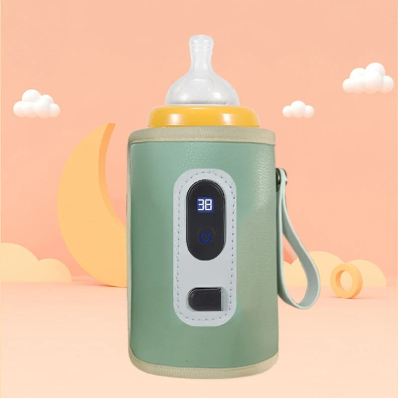 USB Milk Bottle Warmer Infant Bottle Portable Heat Keeper Formula Milk Travel Heating Sleeve for Baby Nursing Bottles