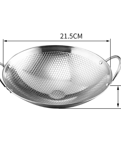 Load image into Gallery viewer, Stainless Steel Dry Pot round Bottom Small Pot Thickened Double Ear Non-Stick Pot Bar Tripod Hot Pot Cooker Hotpot Pots and Pans
