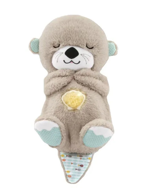 Load image into Gallery viewer, Breathing Otter Baby Sleep and Playmate Otter Musical Stuffed Plush Toy with Light Sound Newborn Sensory Comfortable Baby Gifts
