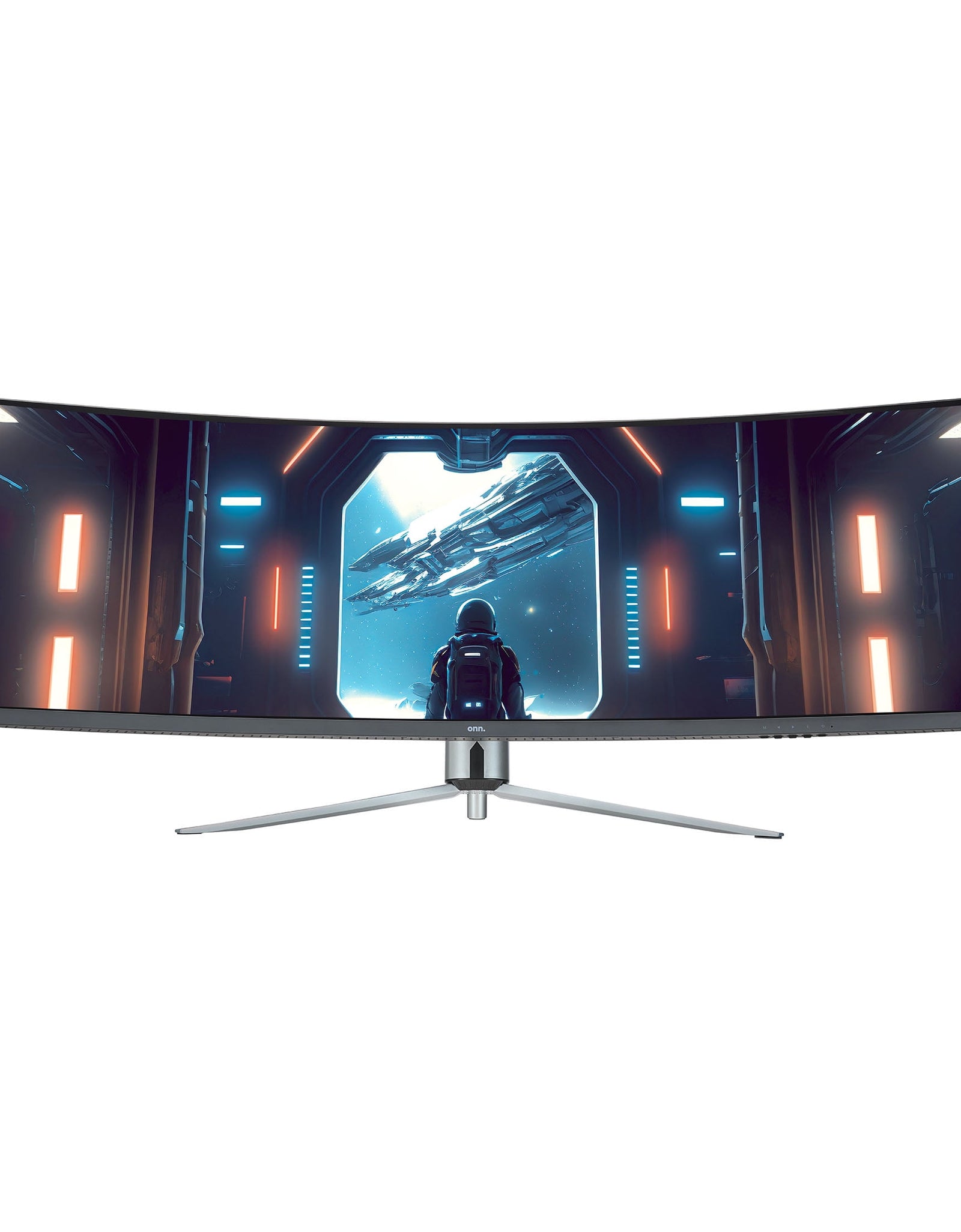 49" Curved Dual FHD (3840 X 1080P) 144Hz 1Ms Gaming Monitor with Cables, Black, New